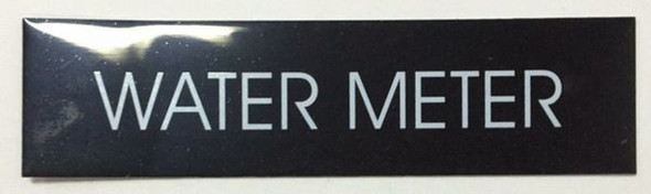 SIGNS WATER METER SIGN - BLACK (ALUMINUM