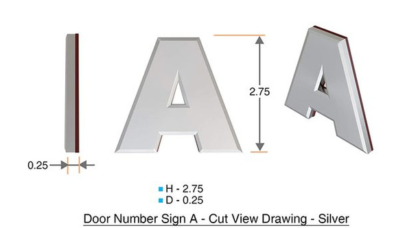 SIGNS Apartment Number 6A Sign/Mailbox Number Sign,