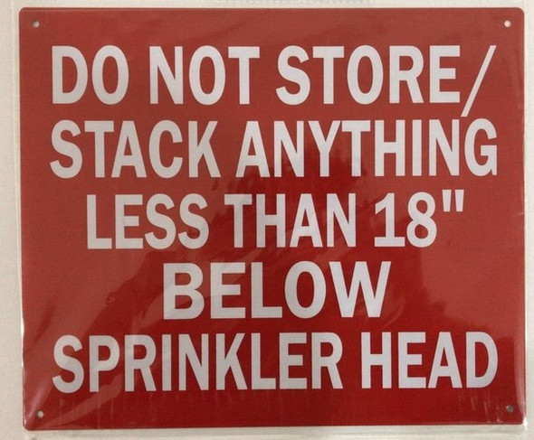 SIGNS Do Not Store/Stack Anything Less Than