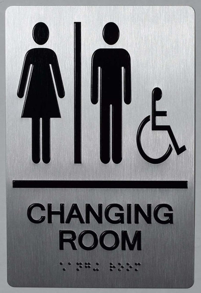 Changing Room ACCESSIBLE Sign -Tactile Signs