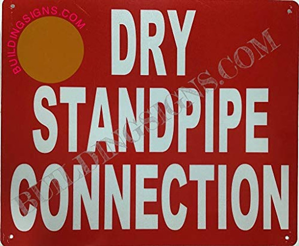 SIGNS Dry Standpipe Connection Sign (Aluminium Reflective,