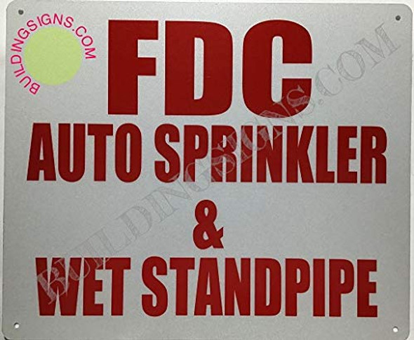 SIGNS FDC AUTO Sprinkler and Wet Standpipe
