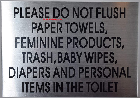 Please DO NOT Flush Paper TOWLERS
