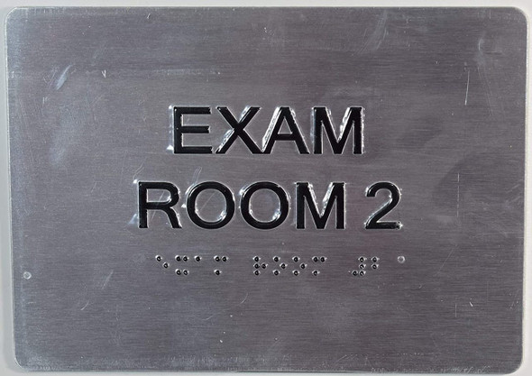 SIGNS EXAM Room 2 Sign with Tactile