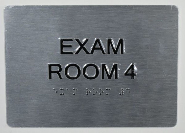 SIGNS EXAM Room 4 Sign with Tactile