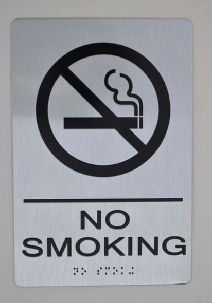 NO SMOKING Sign -Tactile Signs (Aluminium,