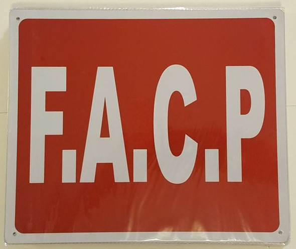 SIGNS F.A.C.P Sign- FIRE ALARM CONTROL PANEL
