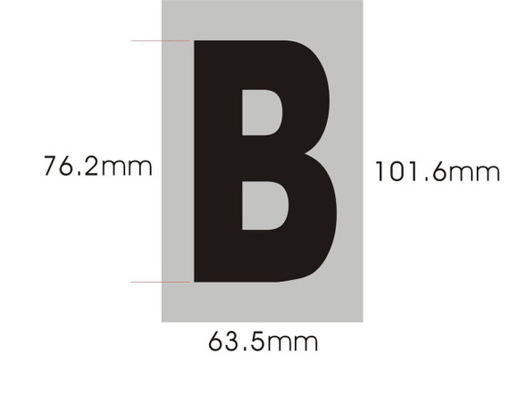 SIGNS Apartment Number Sign - Letter B