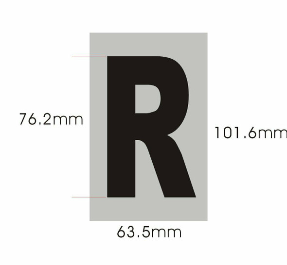 SIGNS Apartment Number Sign - Letter R