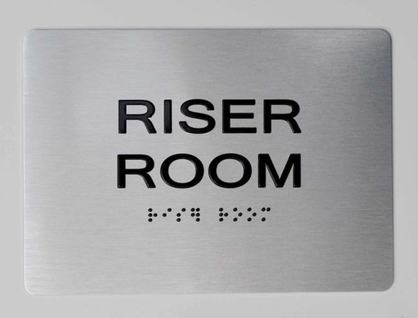 SIGNS Riser room ADA Sign -Tactile Signs