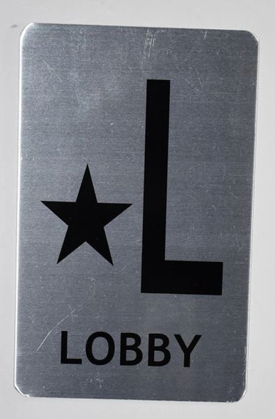 Star Lobby Sign (Brush Aluminium, 5X8)-The