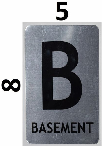 SIGNS Basement Sign (Brush Aluminium, 5X8)-The Mont