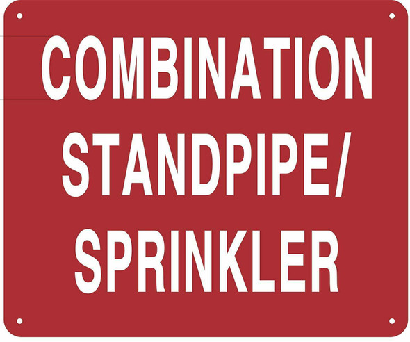 Fire Department Sign-Sign Combination Standpipe/Sprinkler