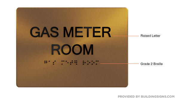 Sign Gas Meter Room