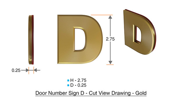 LETTER D SIGN