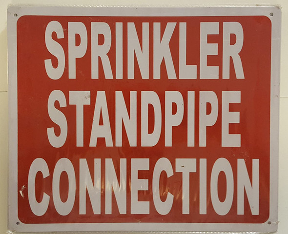 Sprinkler Standpipe Connection sign