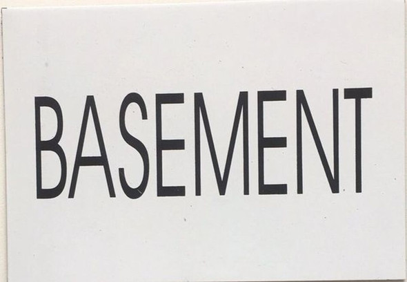 BASEMENT SIGN