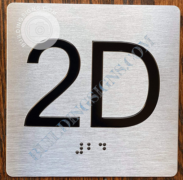 HOTEL APARTMENT NUMBER 2D SIGN