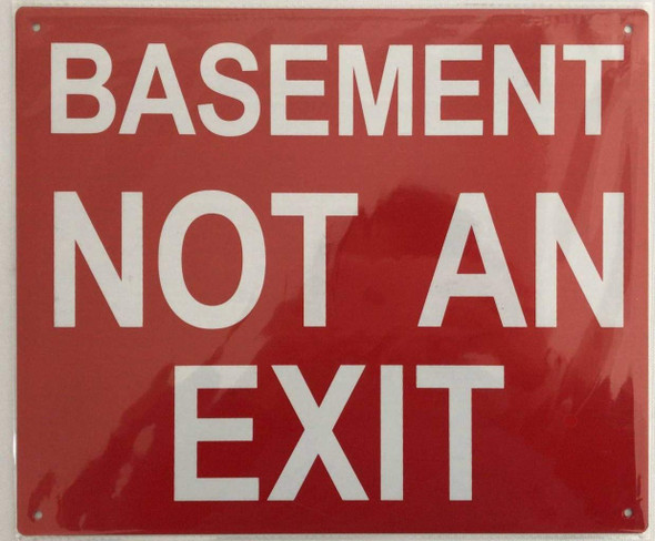 Basement NOT an EXIT Sign