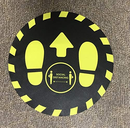 25 Pack-Please Keep Your Distance Floor Sticker