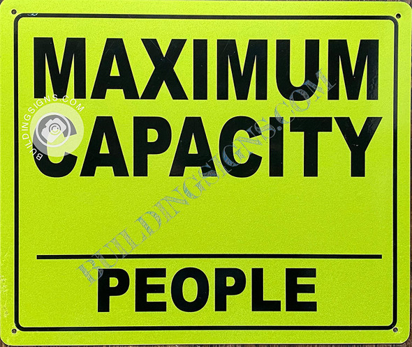 Maximum Capacity_ People Sign