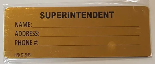 superintendent gold