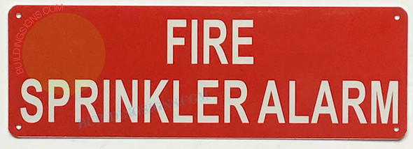 SIGN FIRE Sprinkler Alarm