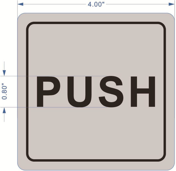 PULL AND PUSH DOOR Signage