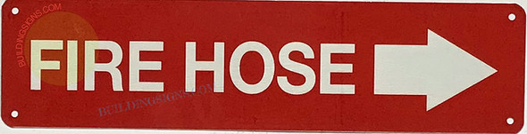 FIRE HOSE RIGHT ARROW Signage