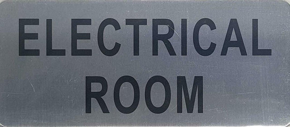 SIGNS ELECTRICAL ROOM SIGN – BRUSHED ALUMINUM