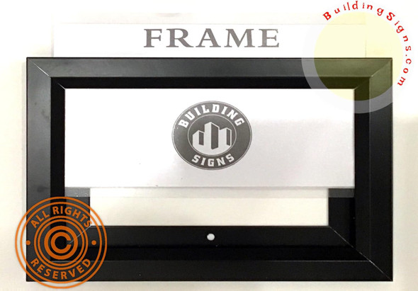 Signage  BLACK Poster Frame 6x9 Inches, snap frame, Outdoor Poster Display Unit