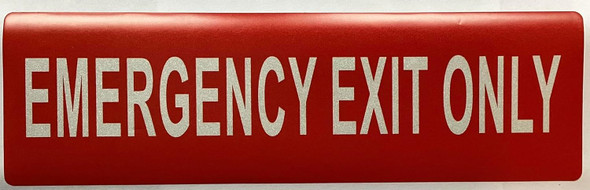 EMERGENCY EXIT ONLY decal Sticker Signage