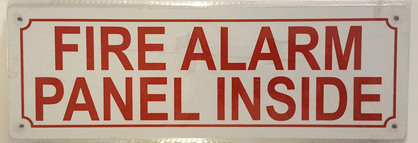 SIGNS FIRE ALARM PANEL INSIDE SIGN- REFLECTIVE