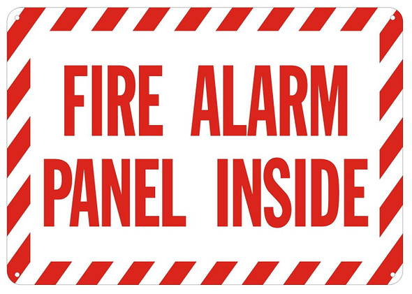 SIGNS FIRE ALARM PANEL INSIDE SIGN- REFLECTIVE