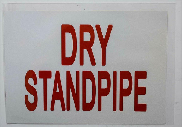 DRY STANDPIPE SIGN (STICKER 7X10) (WHITE)-(ref062020)