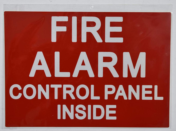 SIGNS FIRE ALARM CONTROL PANEL INSIDE SIGN