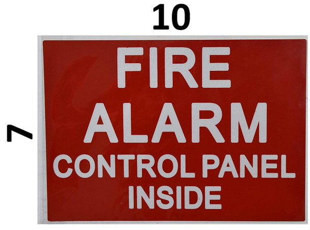 Fire Alarm Control Panel Inside Sticker