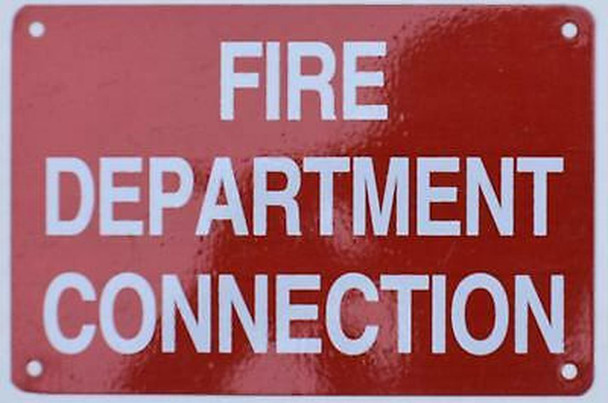 FIRE Department Connection Sign