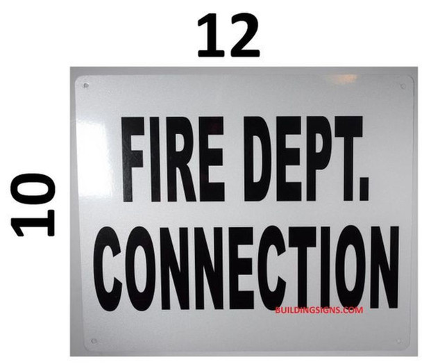 FIRE Department Connection Sign