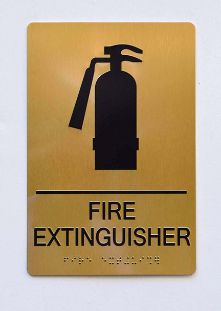 FIRE EXTINGUISHER Sign -Tactile Signs Tactile