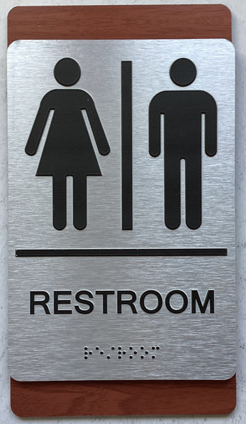 ADA RESTROOM SIGN CHERRY