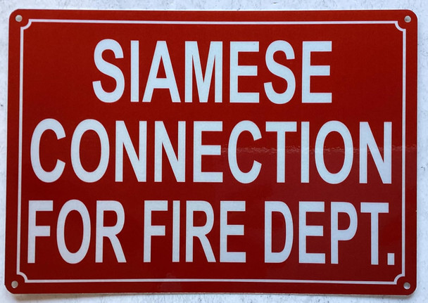 SIAMESE CONNECTION FOR FIRE DEPARTMENT