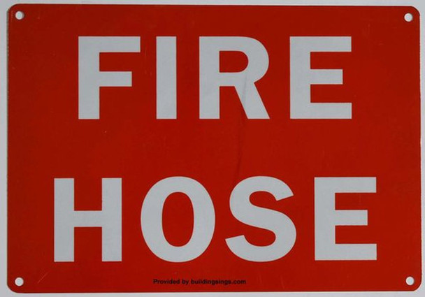 SIGNS FIRE HOSE SIGN (ALUMINUM