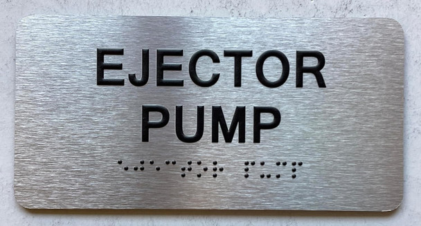 EJECTOR PUMP SIGN WITH RAISED LETTERS THE PARK AVE LINE