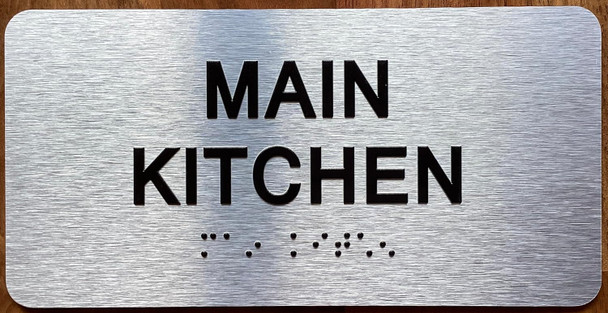 MAIN KITCHEN SIGN WITH RAISED LETTERS