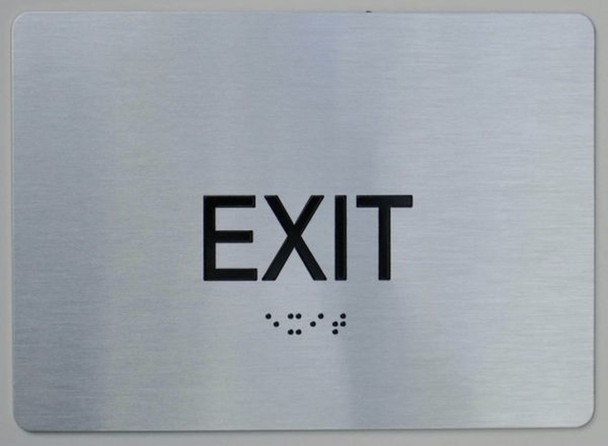 SIGNS EXIT ADA Sign -Tactile Signs