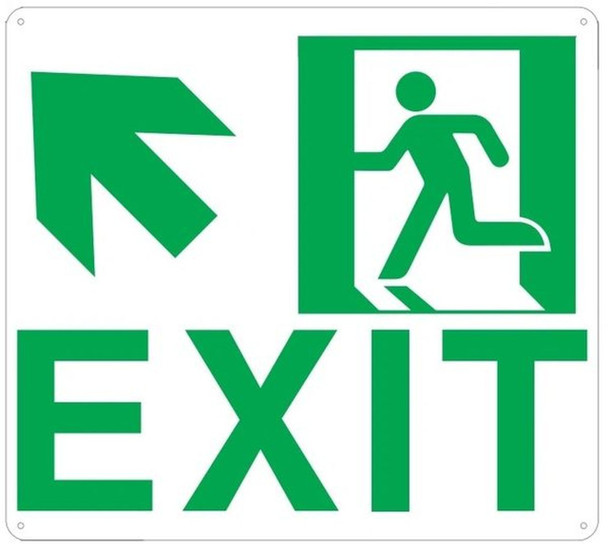 PHOTOLUMINESCENT EXIT SIGN HEAVY DUTY /