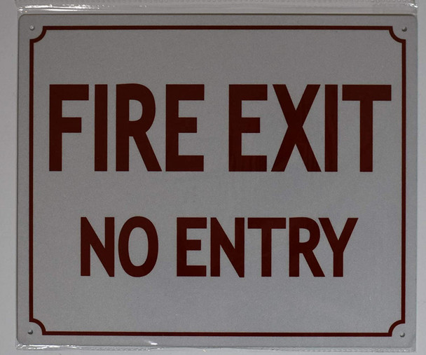 SIGNS FIRE EXIT NO ENTRY