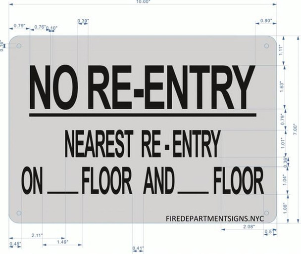 SIGNS NO RE-ENTRY NEAREST RE-ENTRY