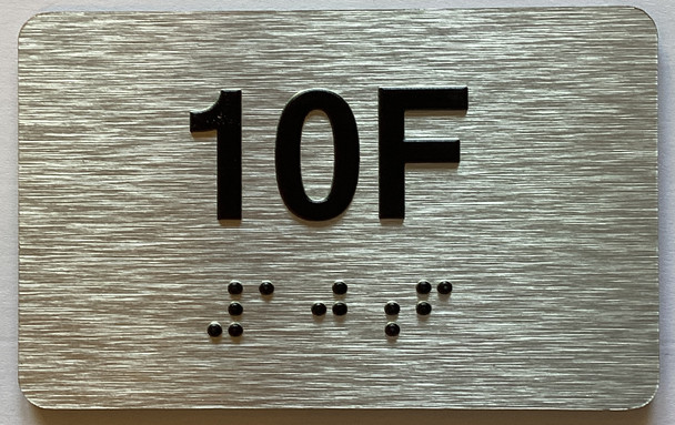 Apartment Number unit 10F Sign